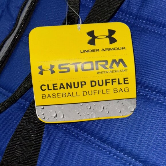 UA Under Armour STORM Cleanup Duffel Blue Baseball Equipment Bat Bag 25" NEW HTF - Picture 10 of 10